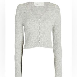 ELEVEN SIX Jenni Mélange Alpaca-Blend Cardigan size Small
